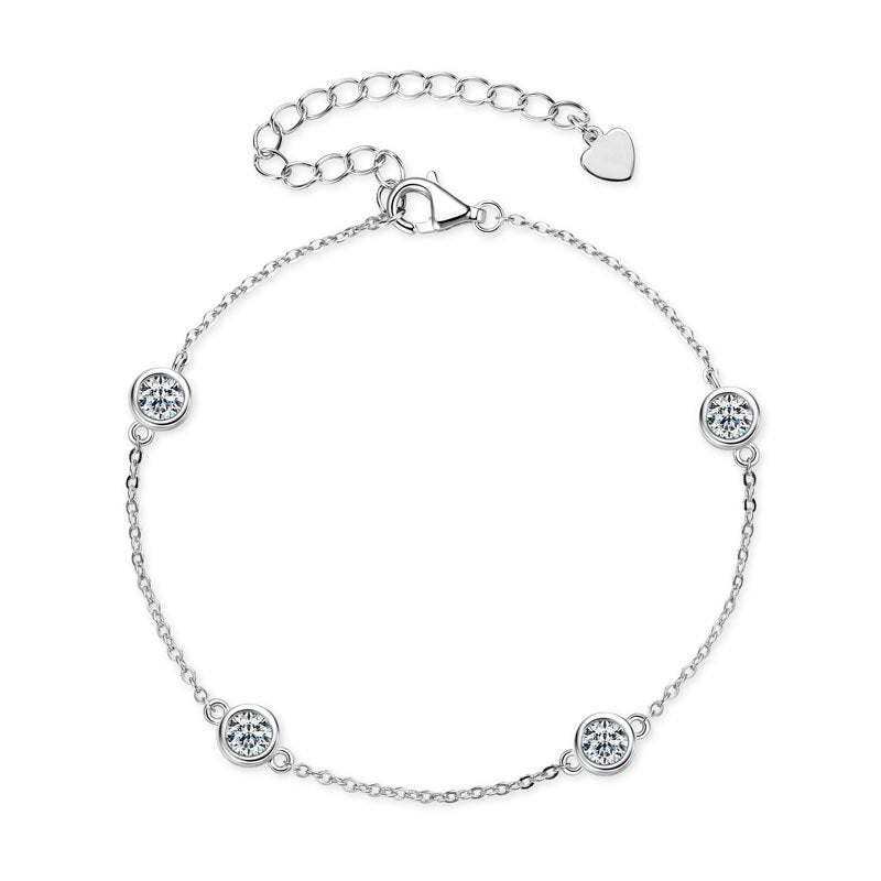 Moissanite Bubble Bracelet