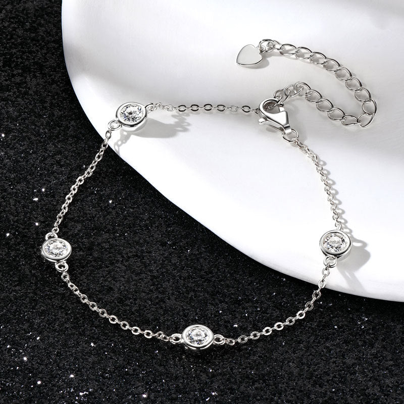 Moissanite Bubble Bracelet